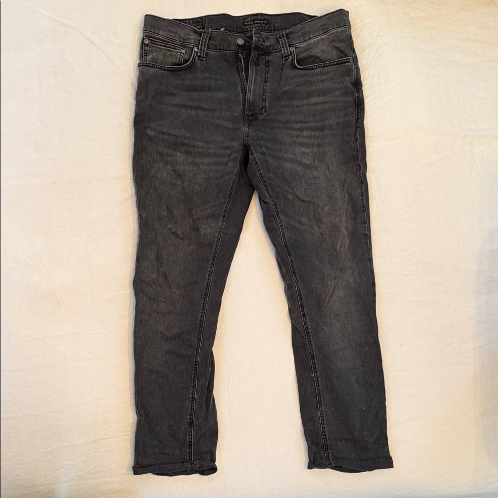 Nudie Jeans Men's Dark Gray Slim Jeans